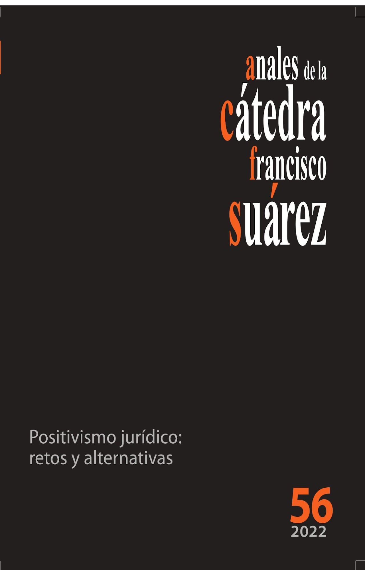 Cartel de los anales de la Cátedra Francisco Suárez
